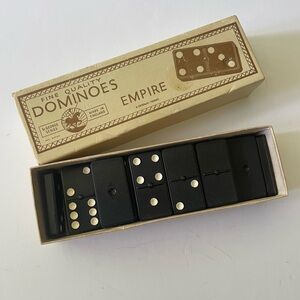 Vintage British Made EMPIRE DOMINOES St George Series Set Of 24 In Original Box